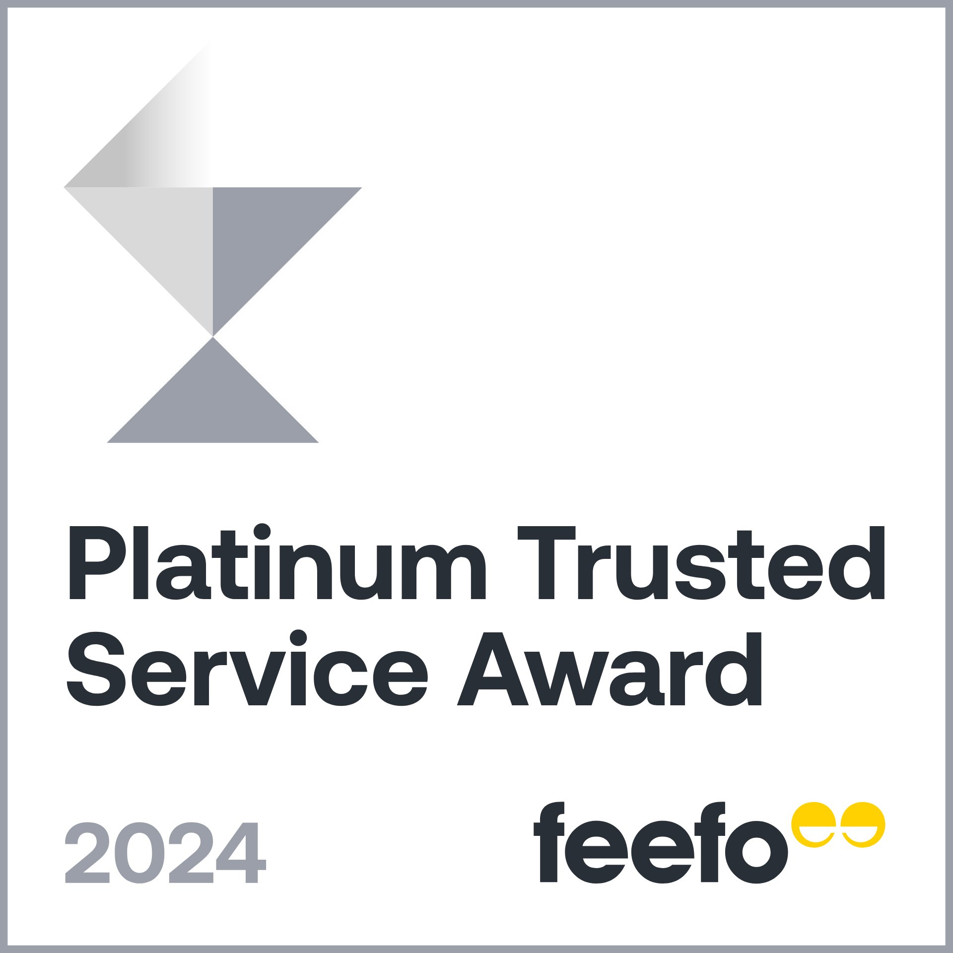 Feefo Platinum Trusted Service 2024